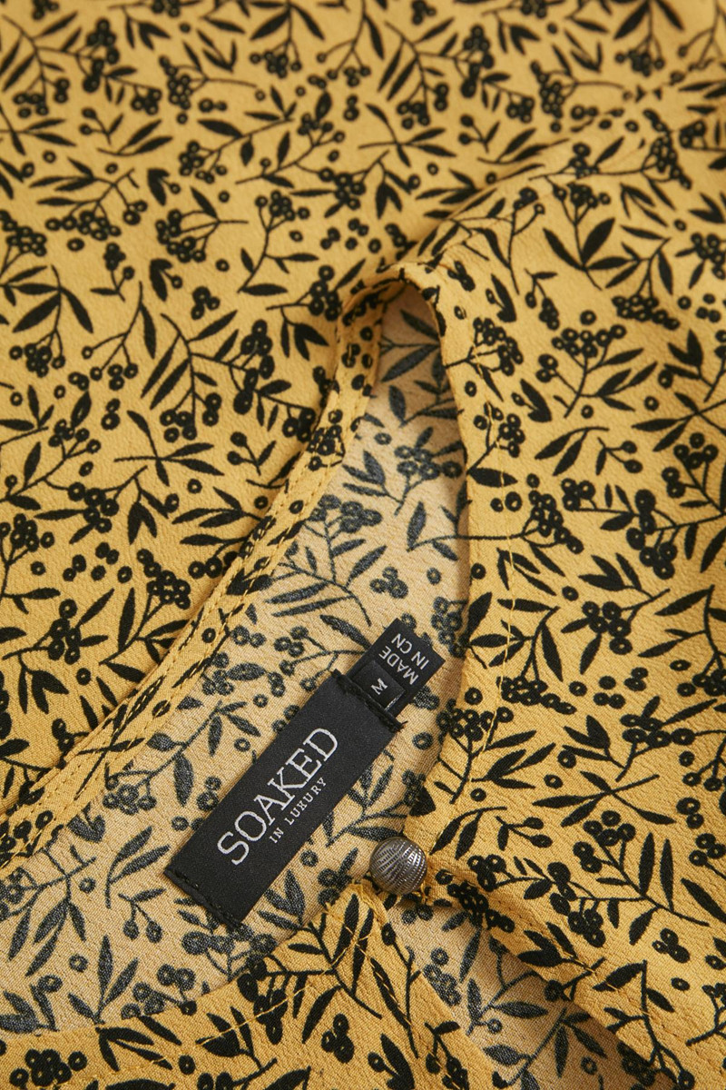 SOAKED IN LUXURY SLHALIMA BLOUSE 30404749 46027 (Rattan Berry 46027, S)