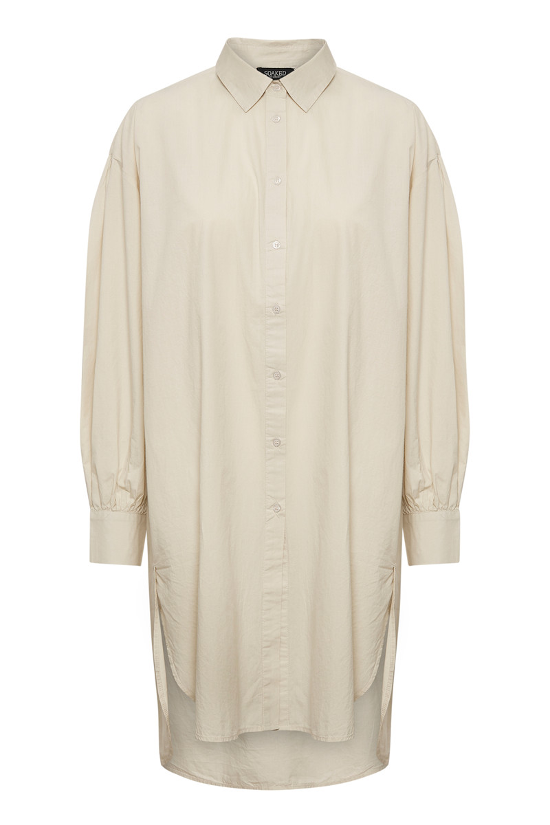 SOAKED IN LUXURY SLARCY TUNIC 30405287 135304 (Rainy Day, XS)