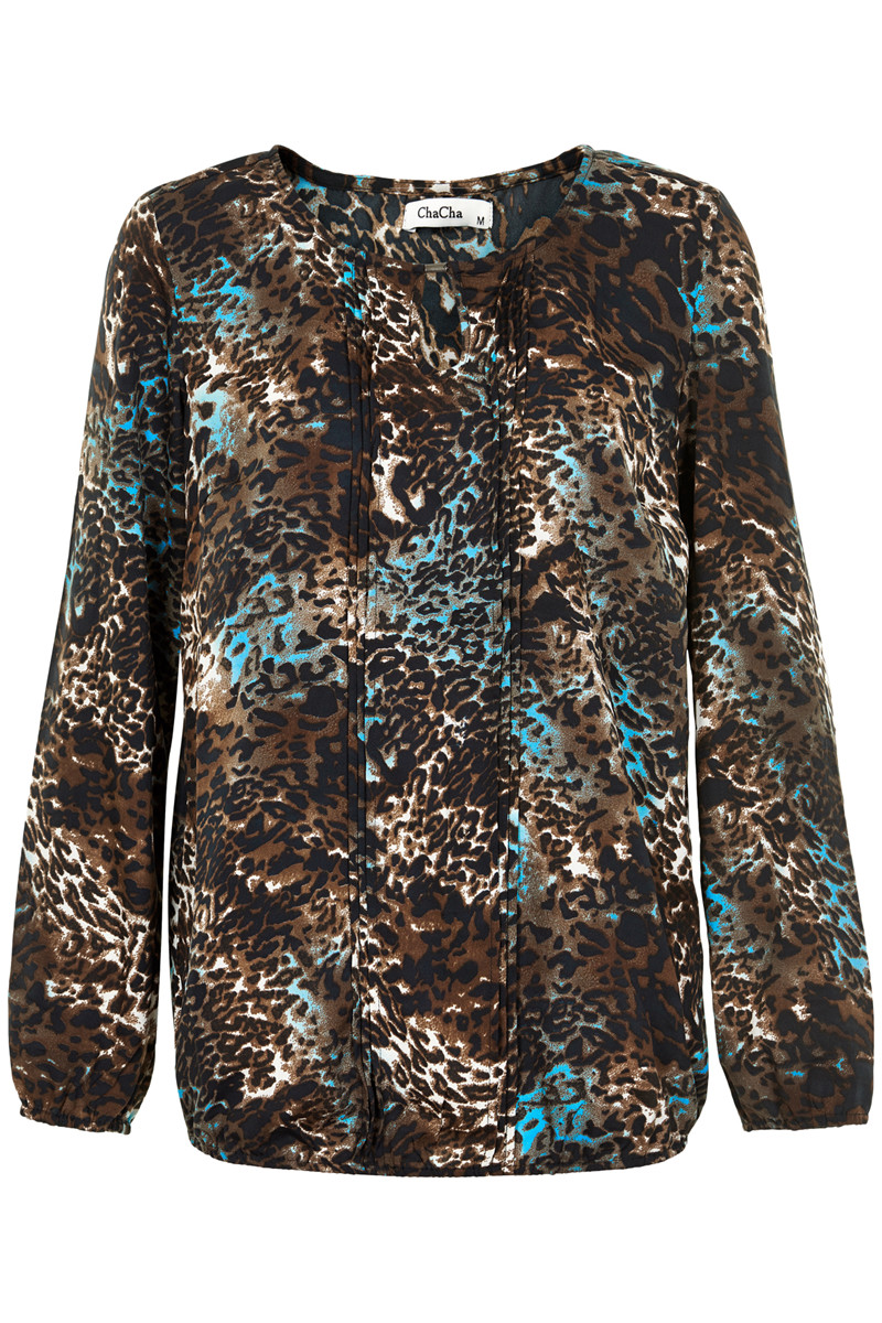CHA CHA BLOUSE E14130C B (Brun., S)