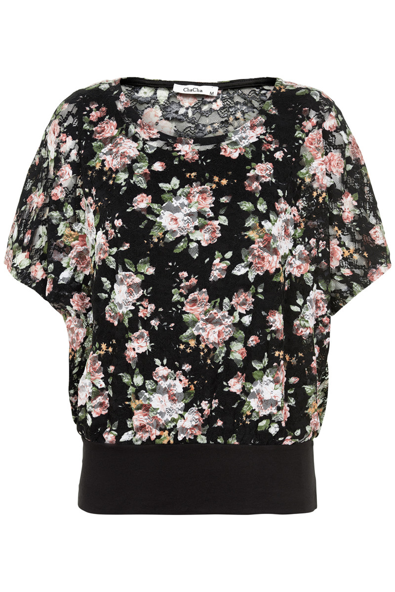 CHA CHA LACE BLOUSE W7LINING OAK14264C  (Sort., S)