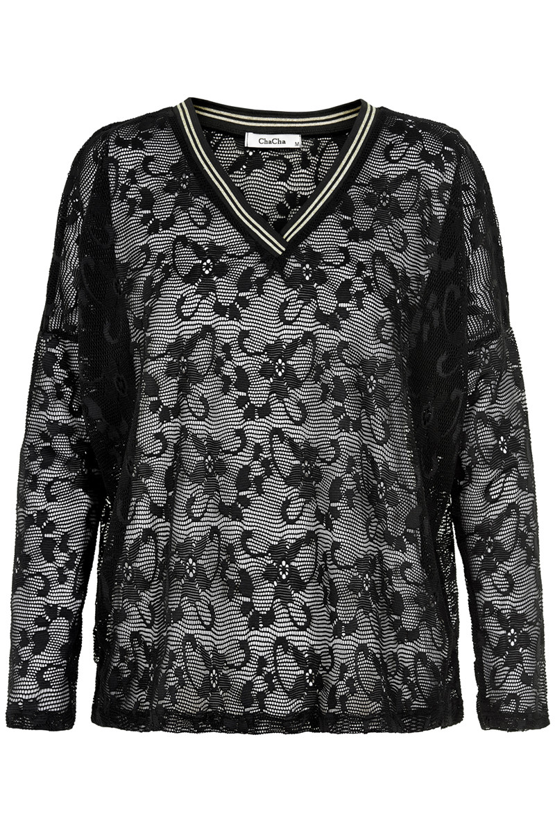 Cha Cha Bluse Lc, Farve: Sort, Størrelse: S, Dame
