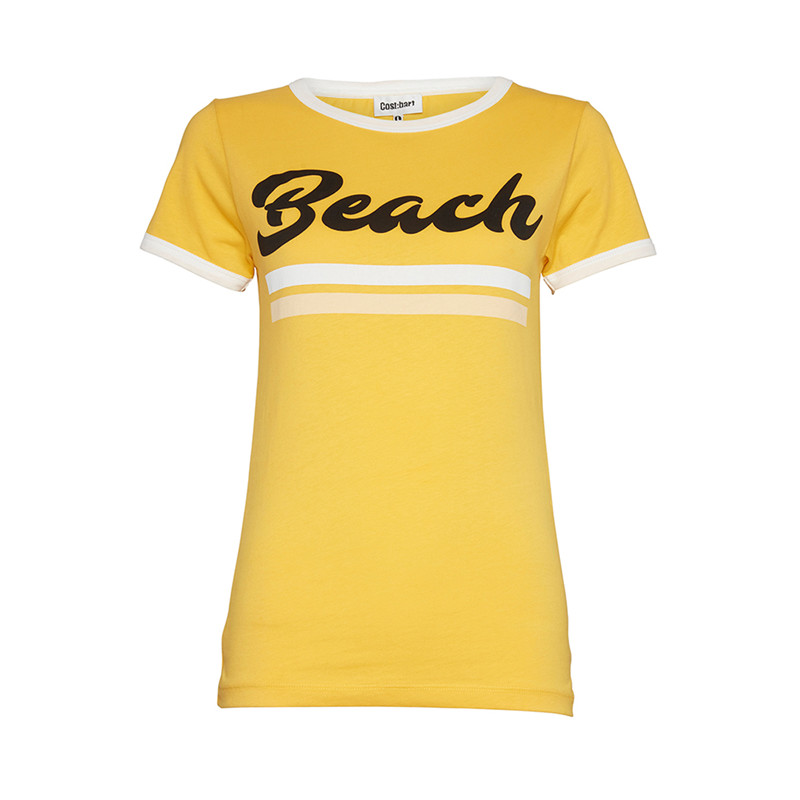 Cost:Bart Blondie T-shirt, Farve: Gul, Størrelse: XS, Dame