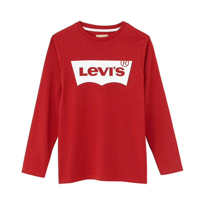 Levis Tee-shirt Ls Nh R, Farve: Rød, Størrelse: 104, Dame