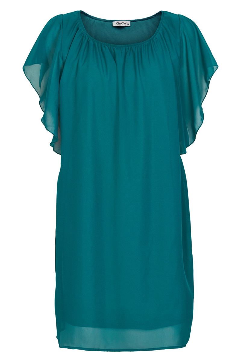 CHA CHA DRESS H14565C G (Grøn., S)