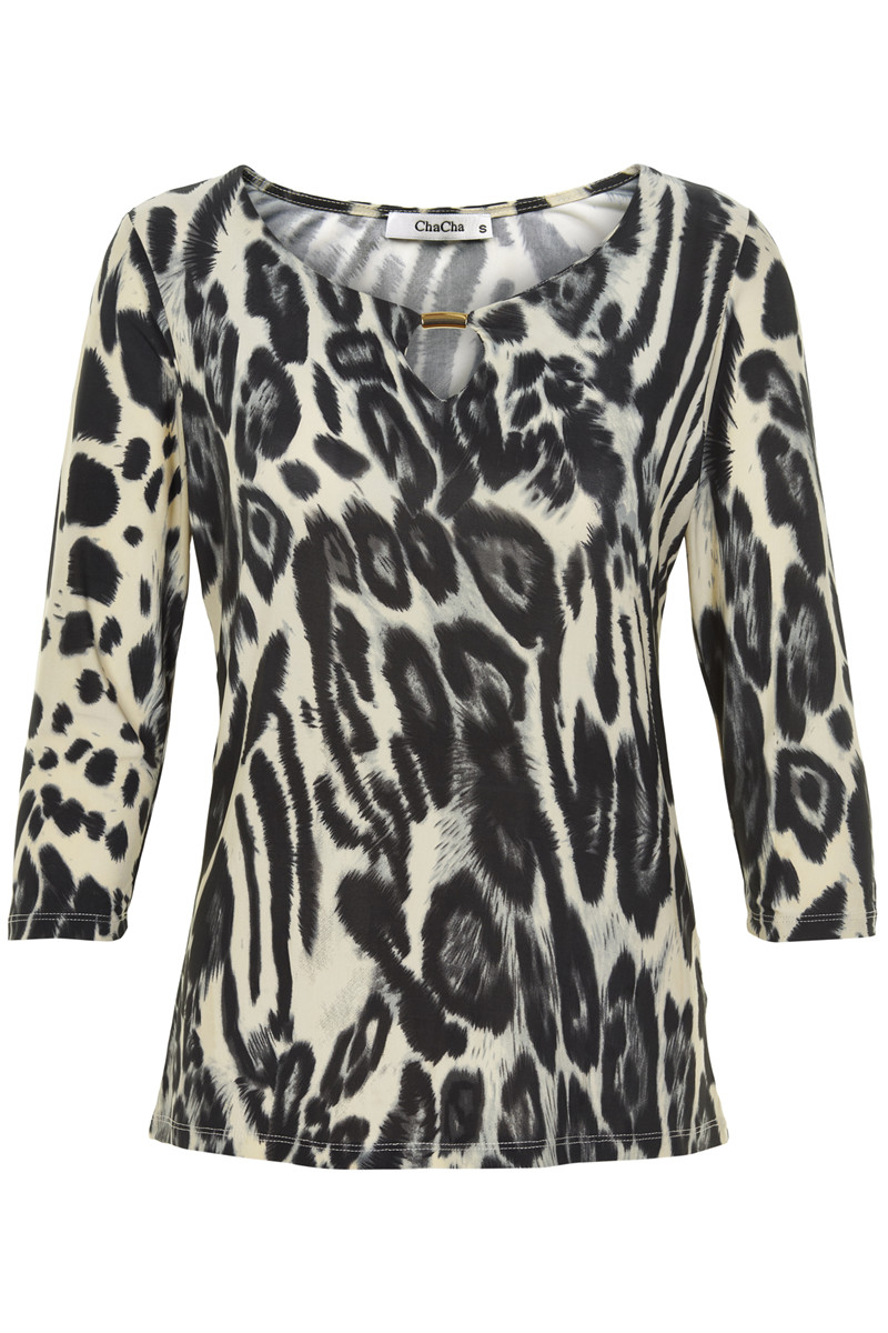 CHA CHA 3/4 SLEEVED BLOUSE H14618C G (Grå., M)