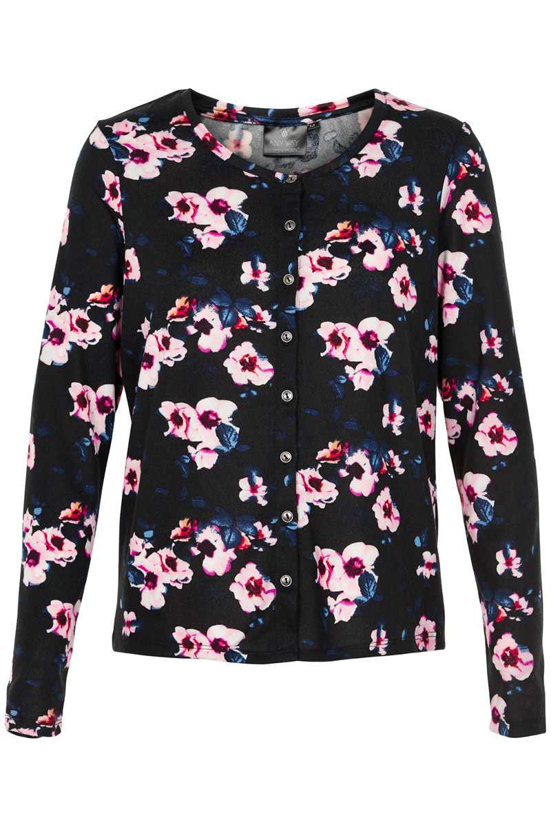 Anyway Cardigan Hany Lr, Farve: Lyserød, Størrelse: XL, Dame
