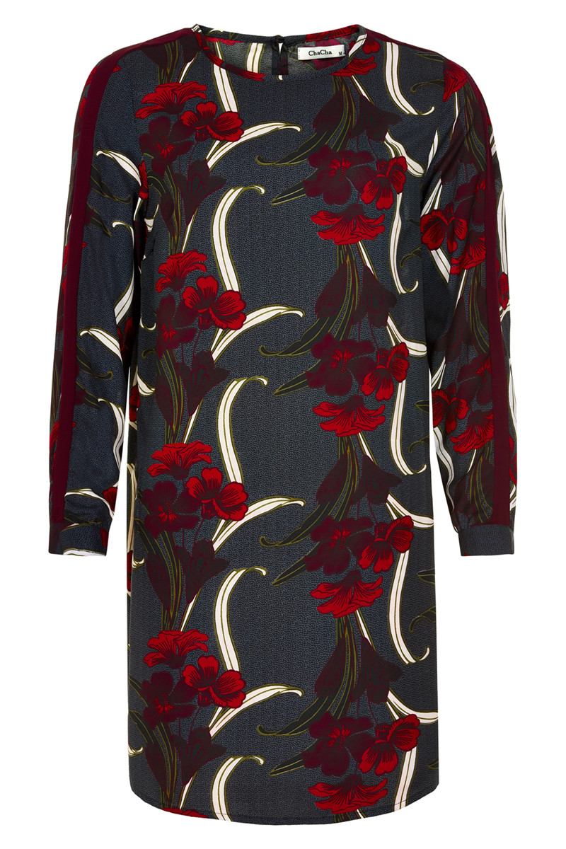 CHA CHA DRESS E14426C M (Mørkeblå., S)