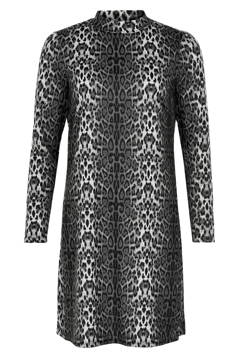 CHA CHA DRESS W. HIGH NECK H14599C G (Grå., S)