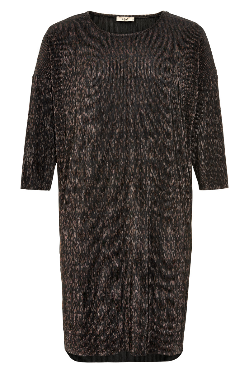 ZbyZ PLISSE 3/4 DRESS OAK14738Z B (Brun., M)