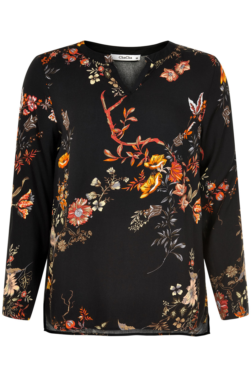CHA CHA BLOUSE H14614C (Orange., S)