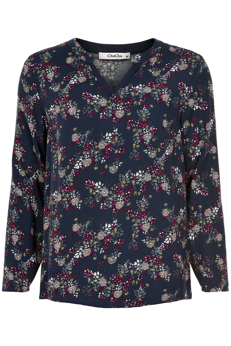 CHA CHA BLOUSE H14614C B (Blå., S)
