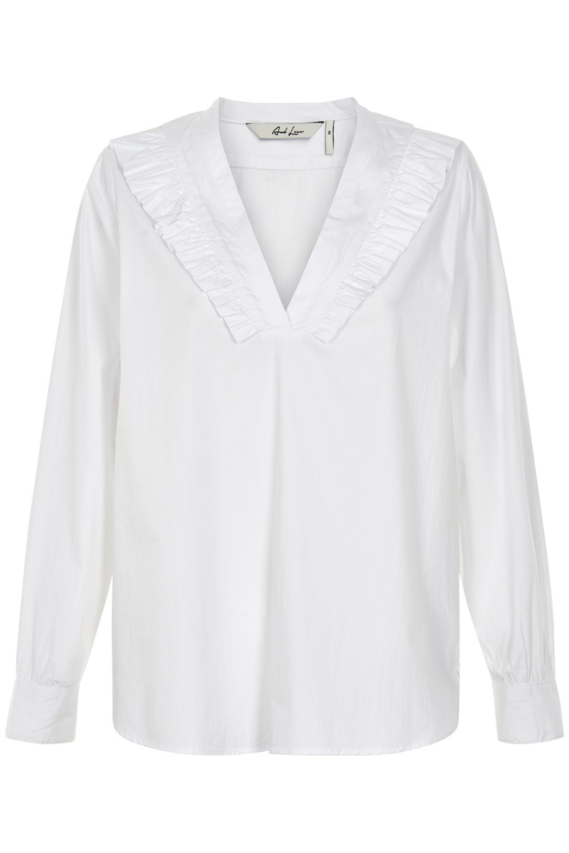 AND LESS LUCIE BLOUSE 5119001 (Brilliant White, 34)