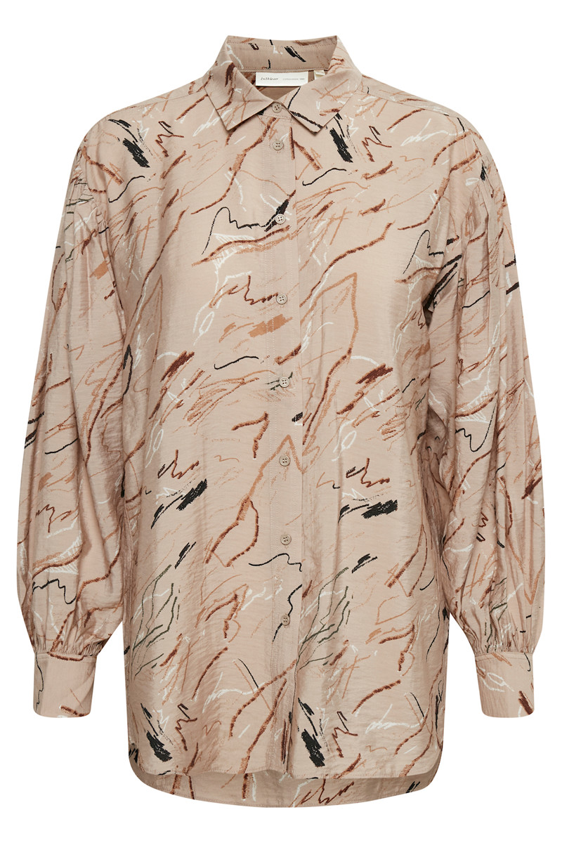 INWEAR BOGDALW SKJORTE 30106523 300891 (Natural Blackboar, 44) (5702577862511)