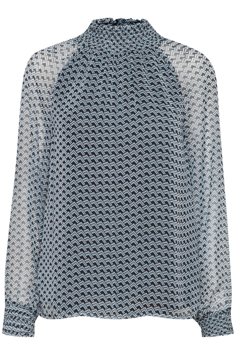 ICHI BETTY BLOUSE 20114658 144210 (Celestial Blue, 36)