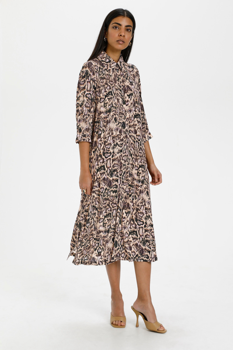 KAREN BY SIMONSEN ILARIKB SHIRT DRESS 10103577 (Java Snake, 36)
