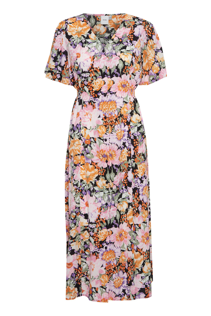 ICHI FILIPPA DRESS 20116528 201199 (Black Flower, 36)