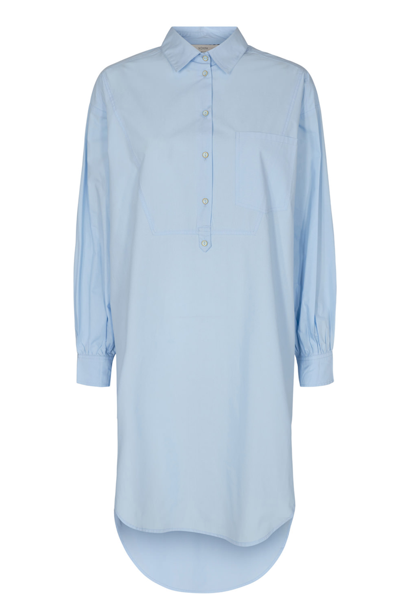 NÃMPH NUBARBARA LANG SKJORTE 700883 3078 (Cashmere Blue, 36) (5713301842938)