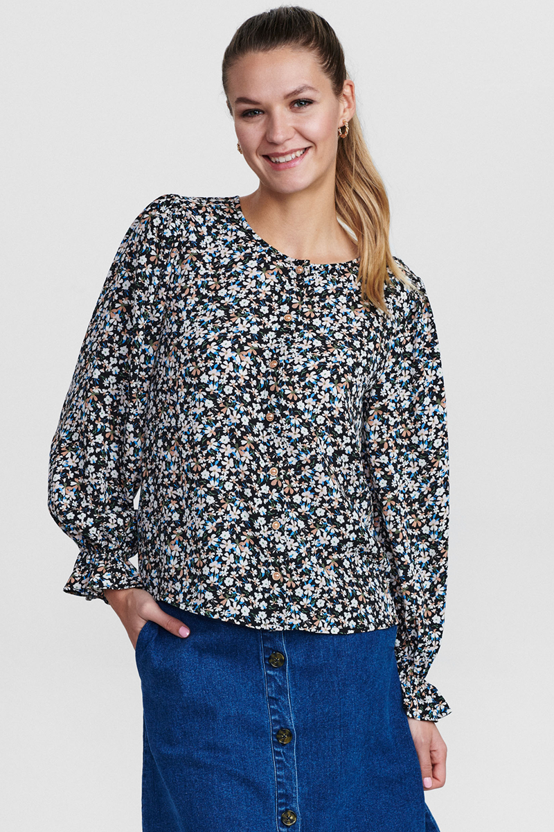 NÃMPH NUCALTUM BLOUSE 701697 3088 (Della Robbia Blue, 34)
