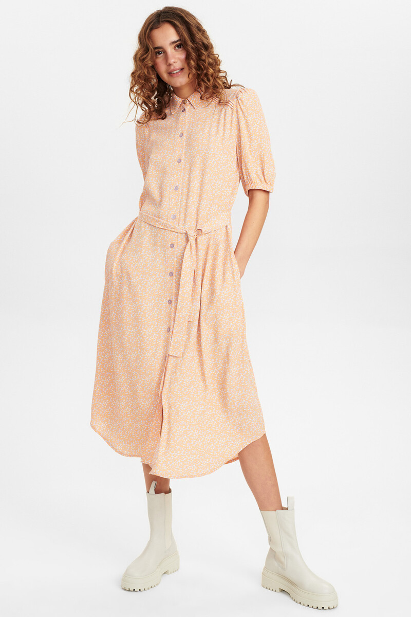Nümph Nuchanah Kjole 701742 1034 Rød, Størrelse: 36, Farve: Rød Cobbler, Dame