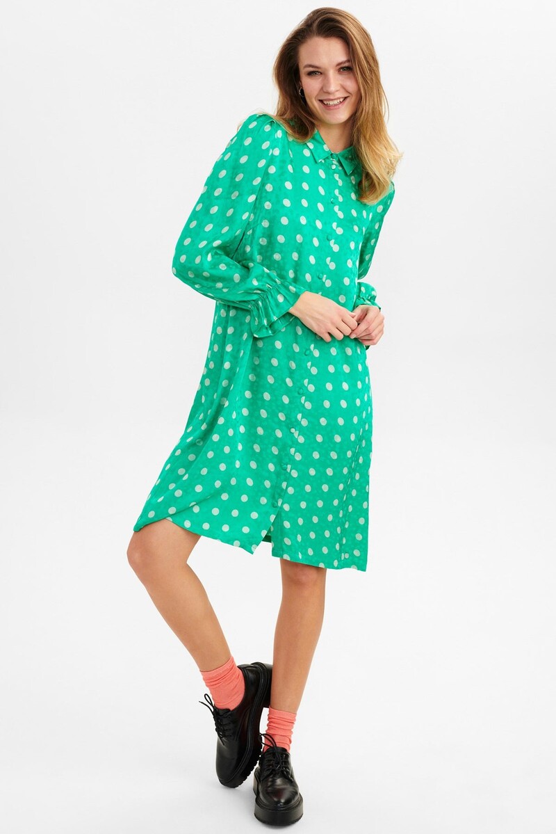 NÜMPH NUBELL SHIRT DRESS 702034 4082 (Simply Green, 34)