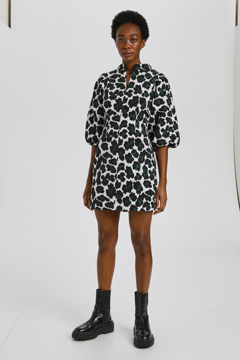 MY ESSENTIAL WARDROBE MWTIKA DRESS 10703627 102094 (Black/Rosin Print, 38)