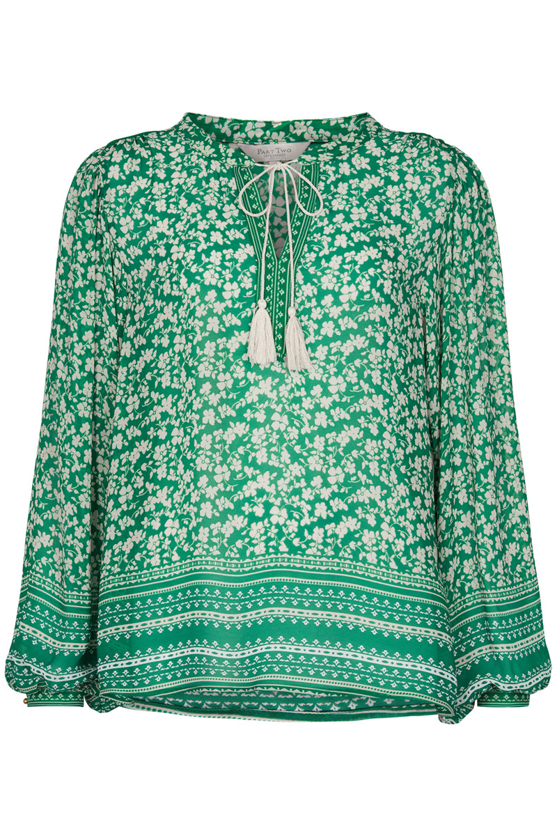 PART TWO PEG BLOUSE 30303944 (Artwork Dark Green 32906, 32)