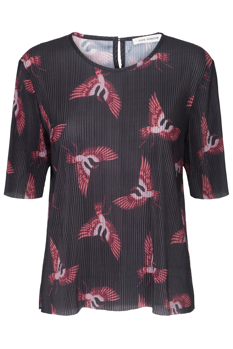SOFIE SCHNOOR BLOUSE S183213 (Black, XS)