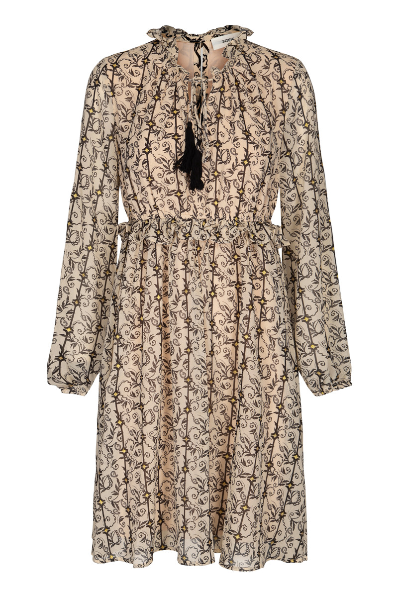 SOFIE SCHNOOR DRESS S202292 (Light Beige, XS)