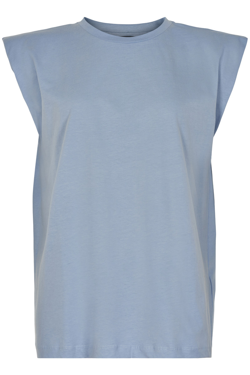 SOAKED IN LUXURY ERYKA PADDED T-SHIRT 30405345 144115 (Cashmere Blue, XS)