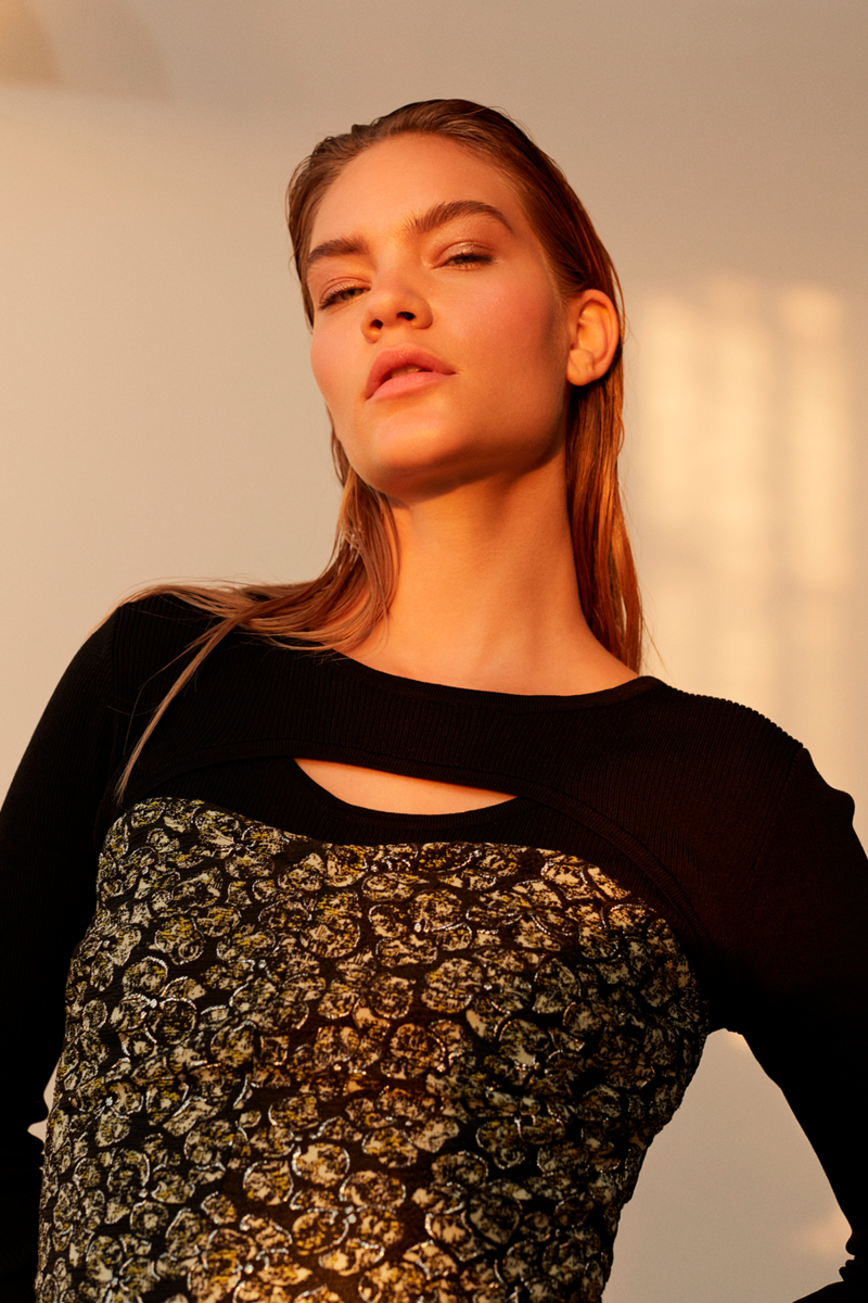 SOFIE SCHNOOR BLOUSE S224310 1000 (Black, L)