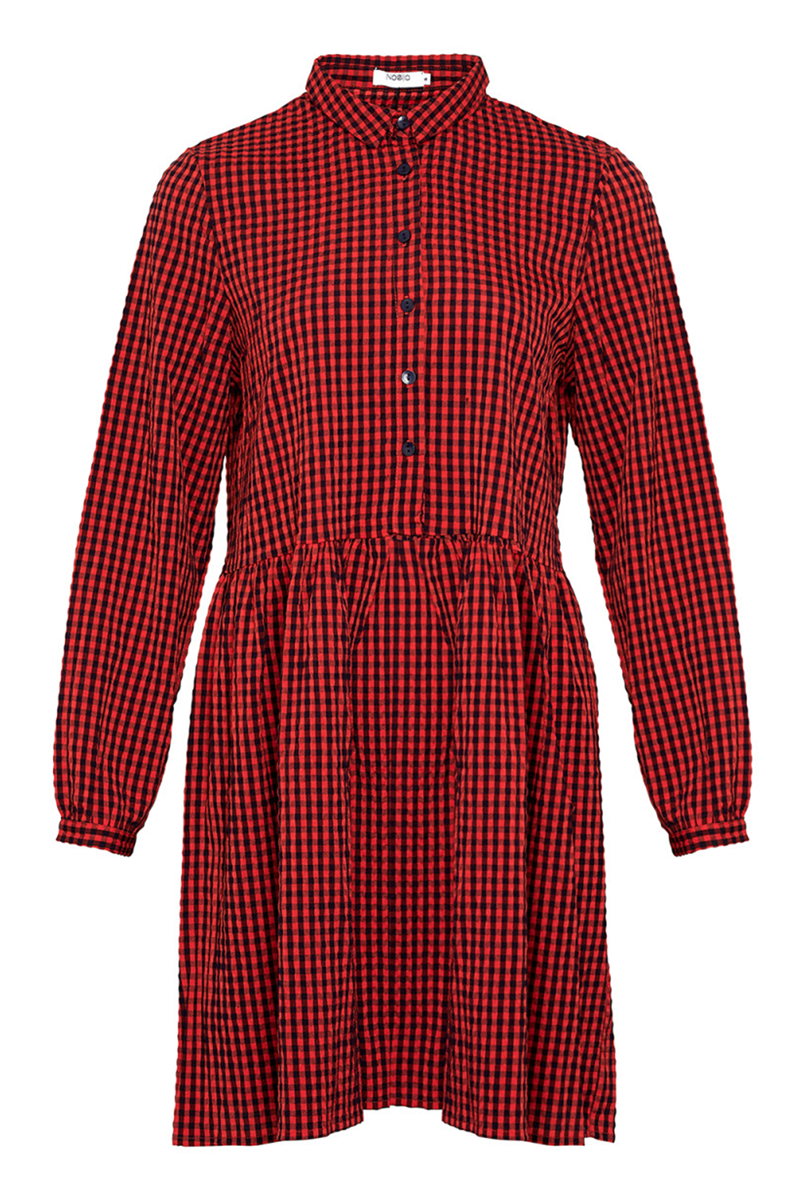 NOELLA VORA DRESS 2072 R (Red Check, S)
