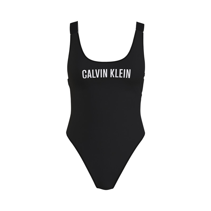 Calvin Klein Scoop Back Badedragt W Beh, Farve: Sort, Størrelse: XS, Dame