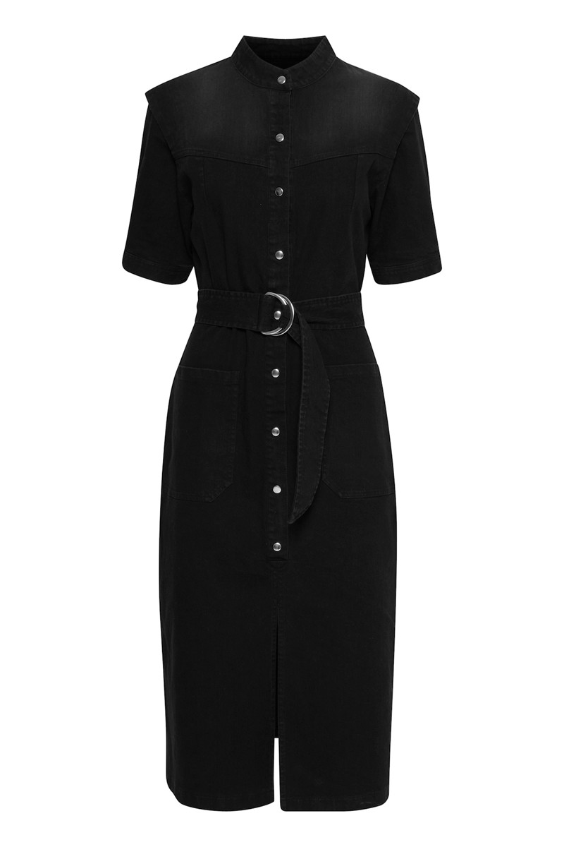 ICHI IHOLINA KJOLE 20115226 200341 (Washed Black 200341, 42) (5715169387125)
