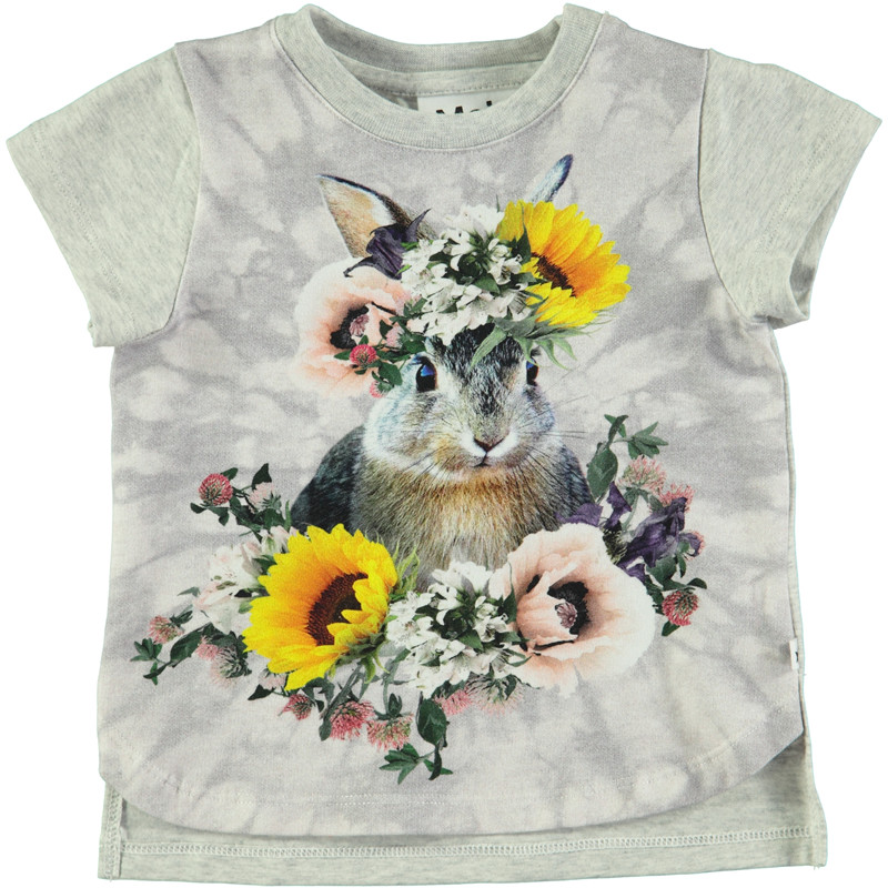 Molo Erin T-shirt Sa, Farve: Multicolor Bunny, Størrelse: 62, Dame