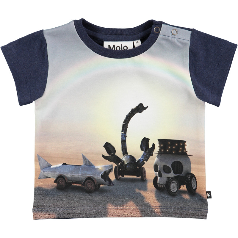 Molo Eddie T-shirt Sa, Farve: Sort Rock City, Størrelse: 86, Dame