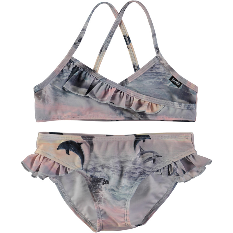 Molo Norma Bikini Sp D, Farve: Dolphins Gulset, Størrelse: 98/104, Dame