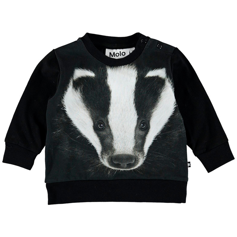 Molo Eiler Bluse Wa, Farve: Badger Face, Størrelse: 74, Dame