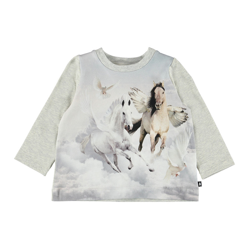 Molo Ebby Bluse Wa, Farve: Bewinged Baby, Størrelse: 62, Dame