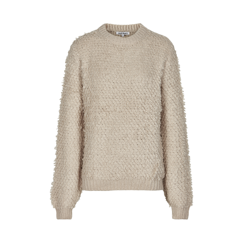 Cost:Bart Bluse - Uld/Akryl - Strik - Kiera - Vanilla Ice