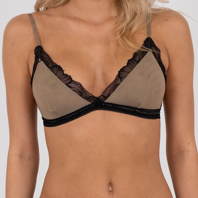 Neo Noir Beige Coconut BH, Farve: Dark Multicolor, Størrelse: M, Dame