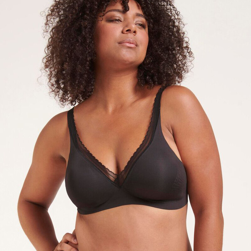 Sloggi Body Adapt Twist T-shirt BH, Farve: Sort, Størrelse: XS, Dame