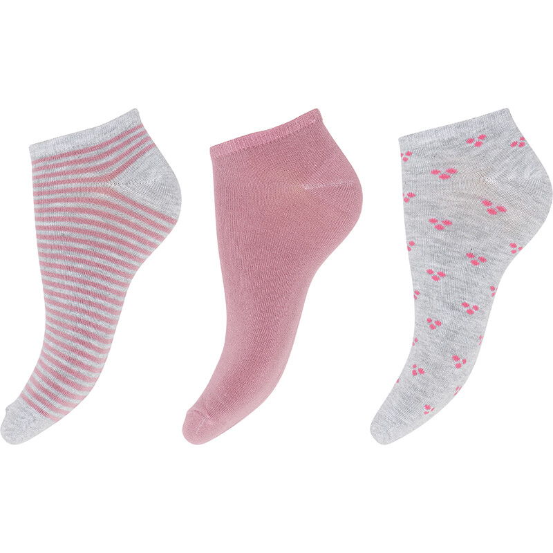3-pak footies | bambus | multifarvet