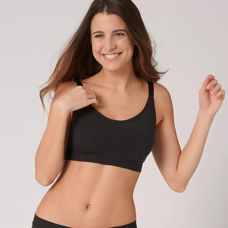 Sloggi Go Allround P BH, Farve: Sort, Størrelse: ONESIZE, Dame