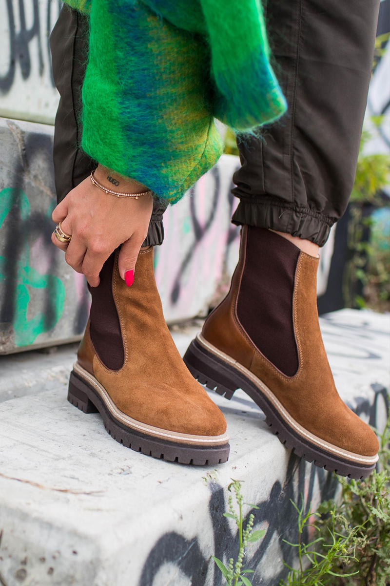 COPENHAGEN SHOES FALL 21 SUEDE STØVLER CSJV5540 112 (Cognac, 39) (5712884843110)