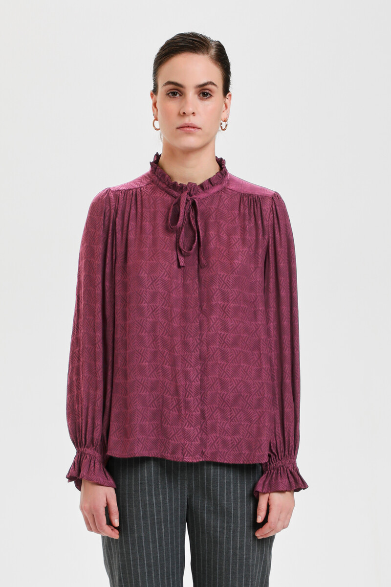 KAREN BY SIMONSEN EMEYKB BLOUSE 10104015 191716 (Mauve Wine, 34)