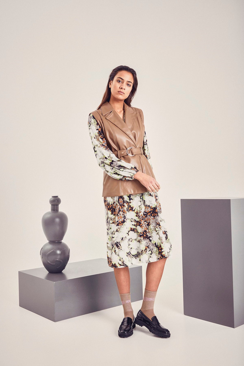 ICHI DIZANA DRESS 20115276 170613 (Vetiver, 42)
