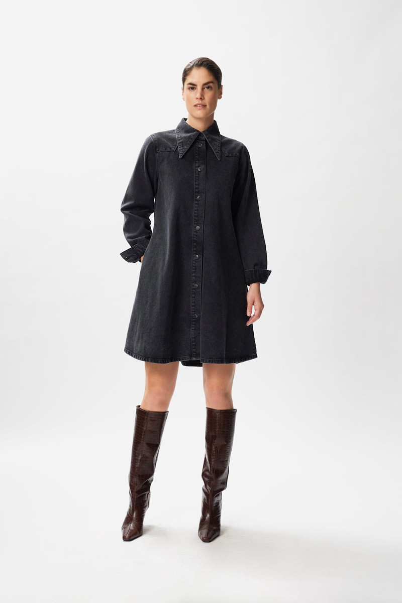 GESTUZ ISABELLEGZ SKJORTE KJOLE 10905509 101748 (Vintage Black Was, 40) (5714352424425)