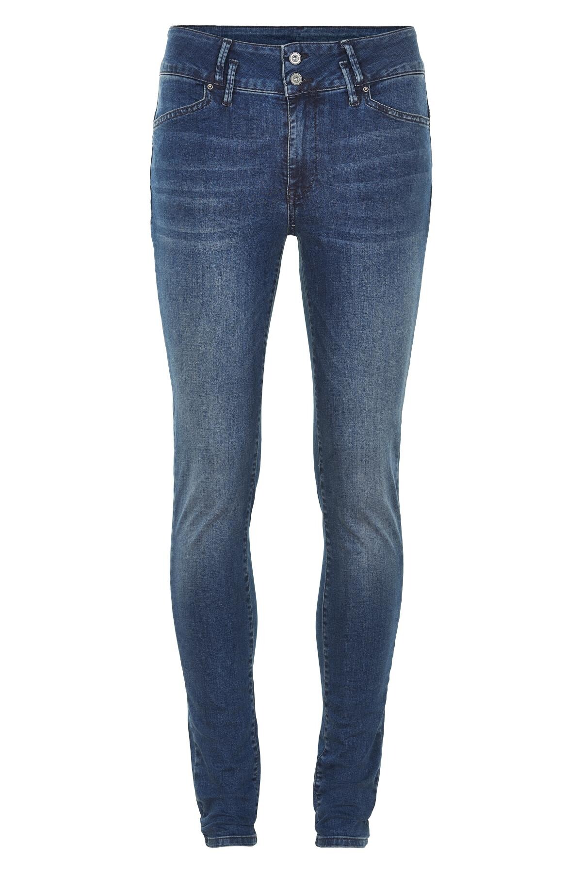 Jam Jeans High Waist Jeans Fc, Farve: Blå, Størrelse: 27, Dame