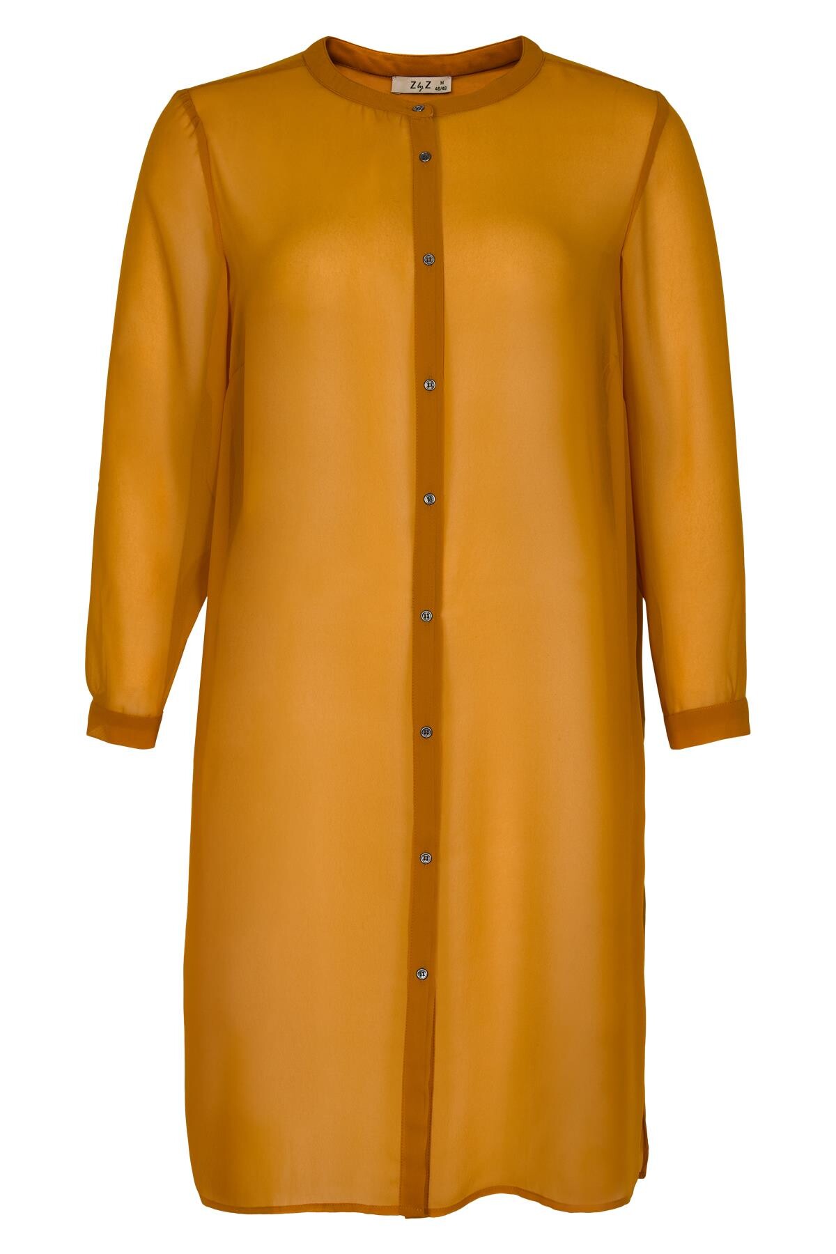 Zbyz Lang Skjorte Ez O, Farve: Orange, Størrelse: S, Dame