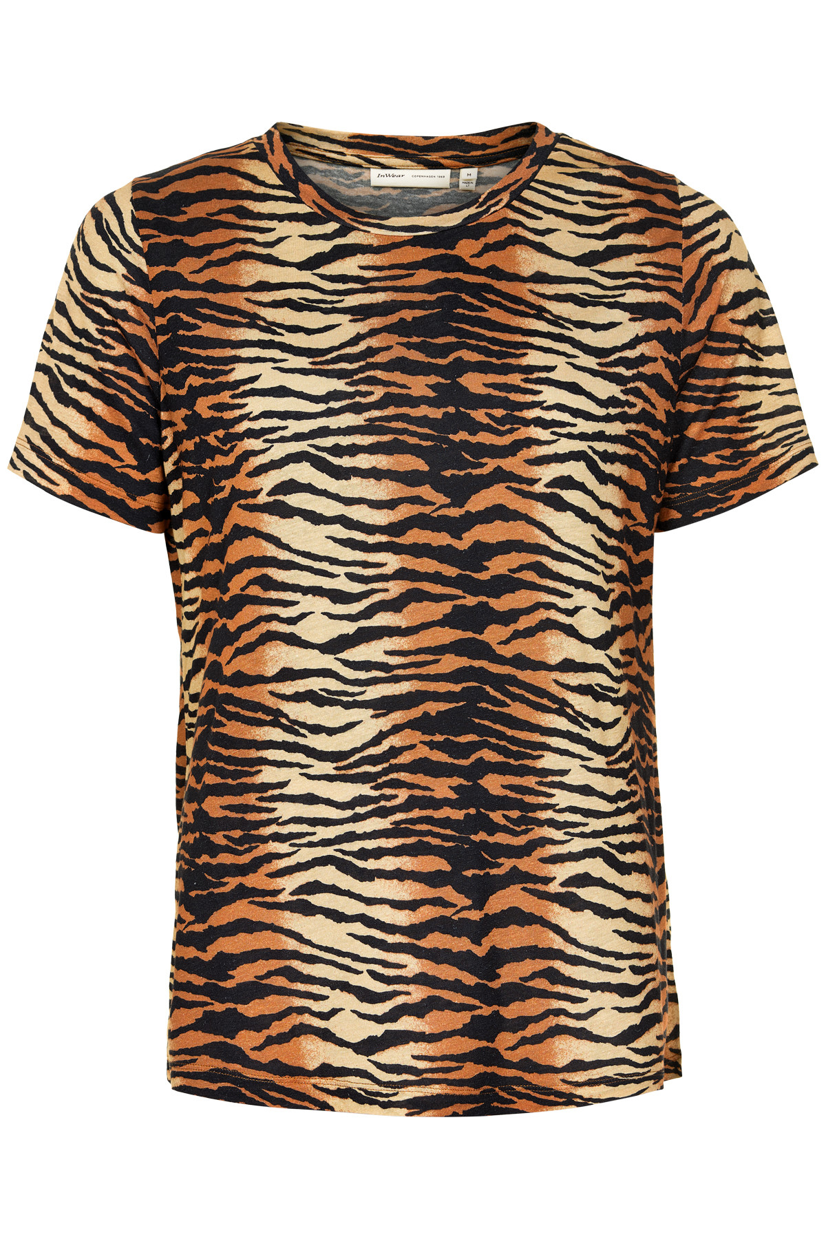 Inwear Rosita T-shirt B, Farve: Brun Tiger Stripe, Størrelse: S, Dame